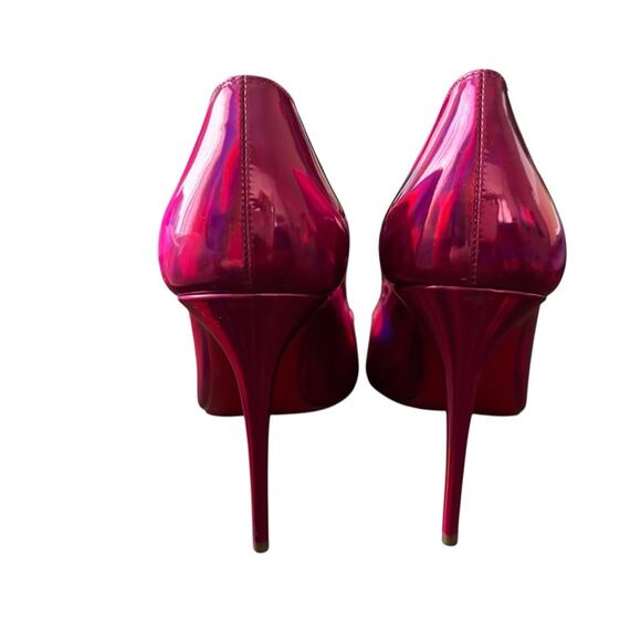 Christian Louboutin Hot Chick 100 Patent Lining in Fuxia Size 39.5 - Picture 4 of 11